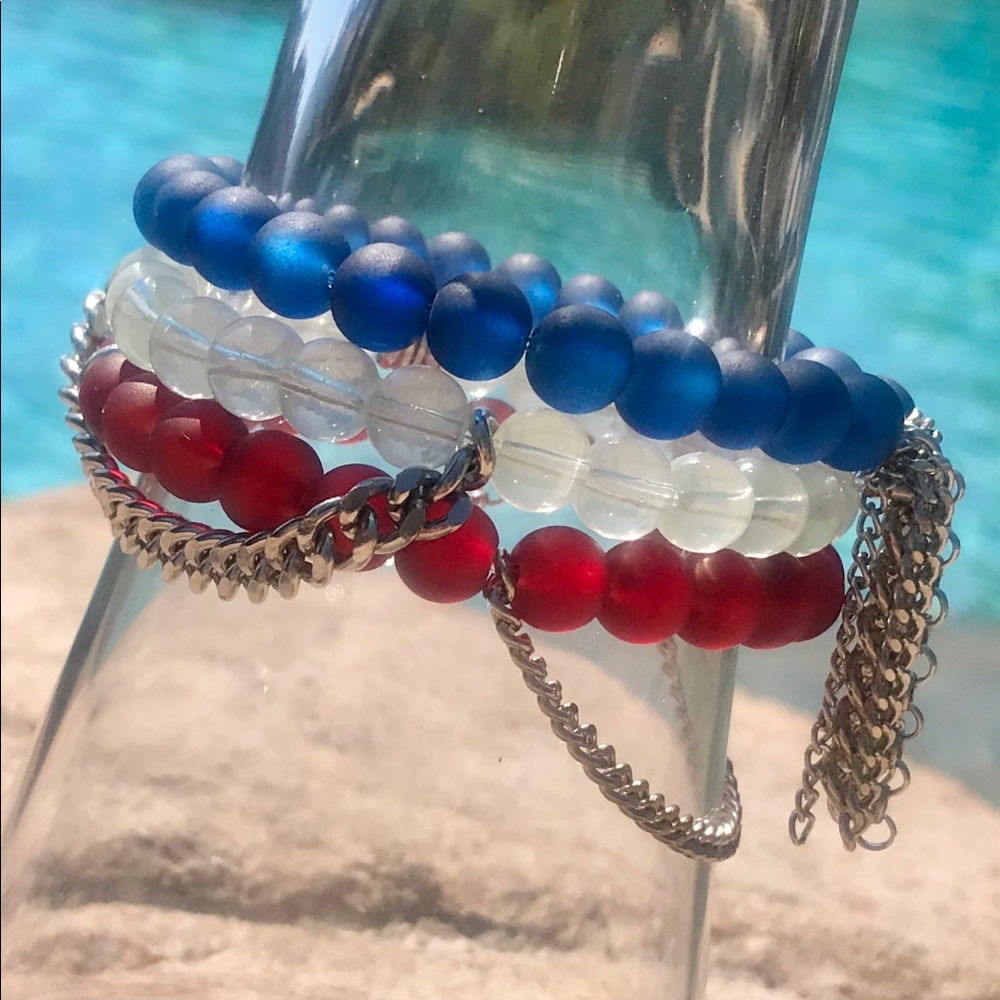 Fourth Of July Bracelet Trio